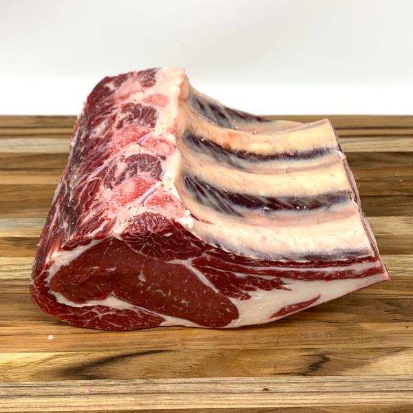 Bone in prime rib roast